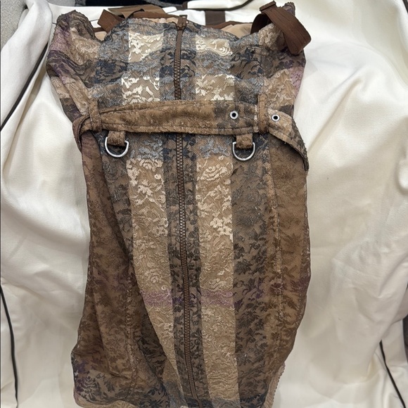 Burberry Brown and Black Lace Bustier dress - Picture 11 of 16